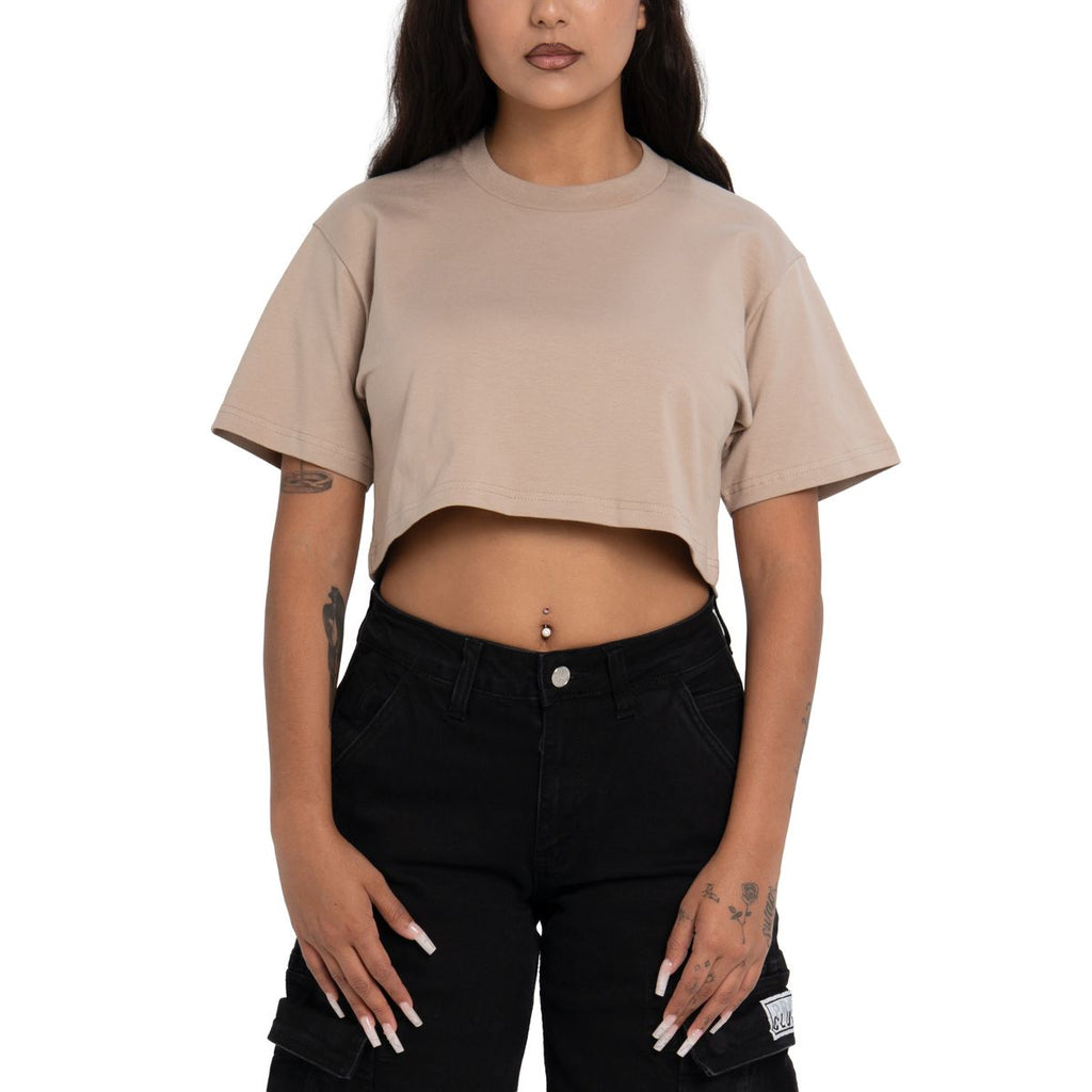Pro Club Women's Heavyweight Short Sleeve Crop Top