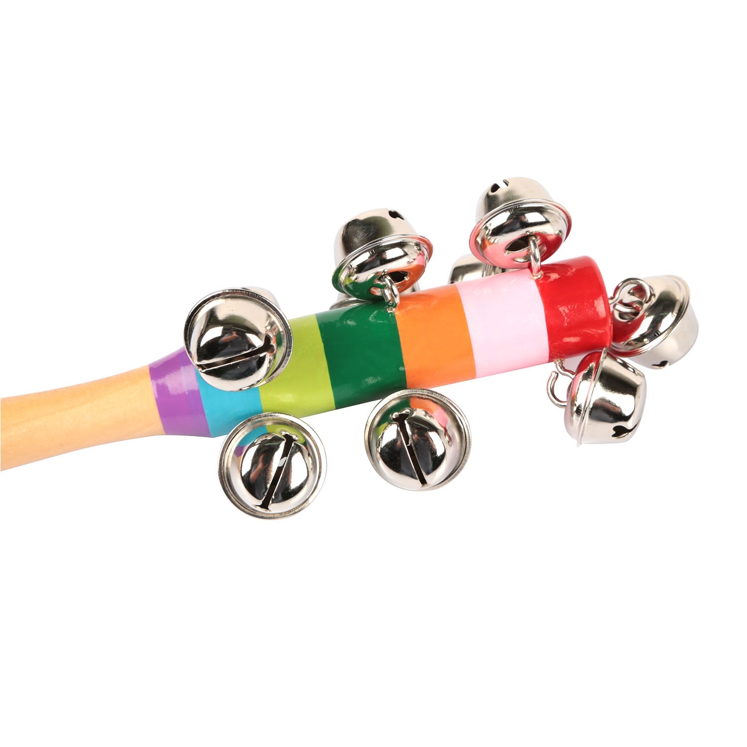 GBruno Rainbow Color Wooden Handbell