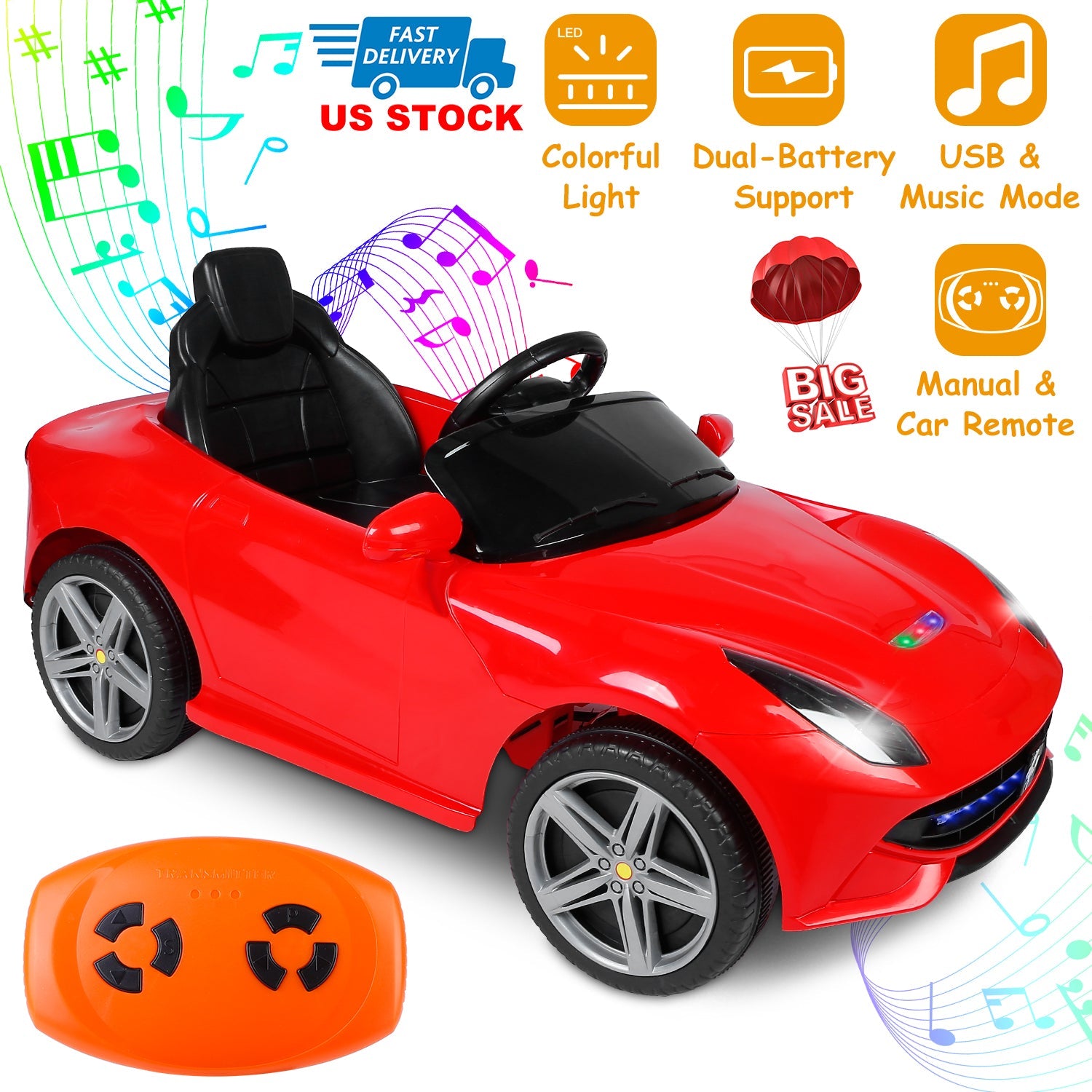 GBruno Kids Electric Ride On Car