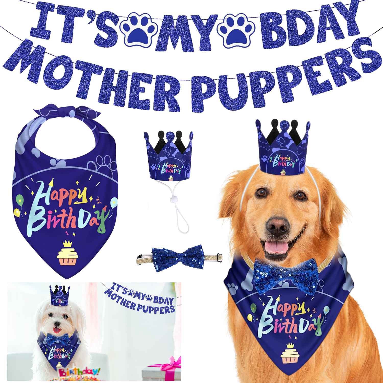 GBruno Dog Birthday Bandana Hat