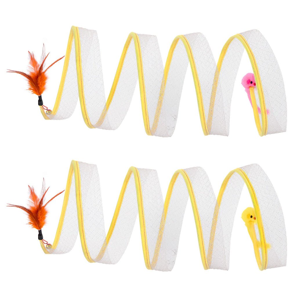 GBruno 2Pcs Foldable Cat Tunnel