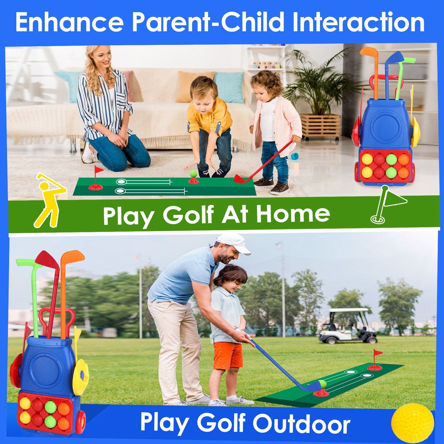 GBruno Toddler Golf Clubs Set Kids