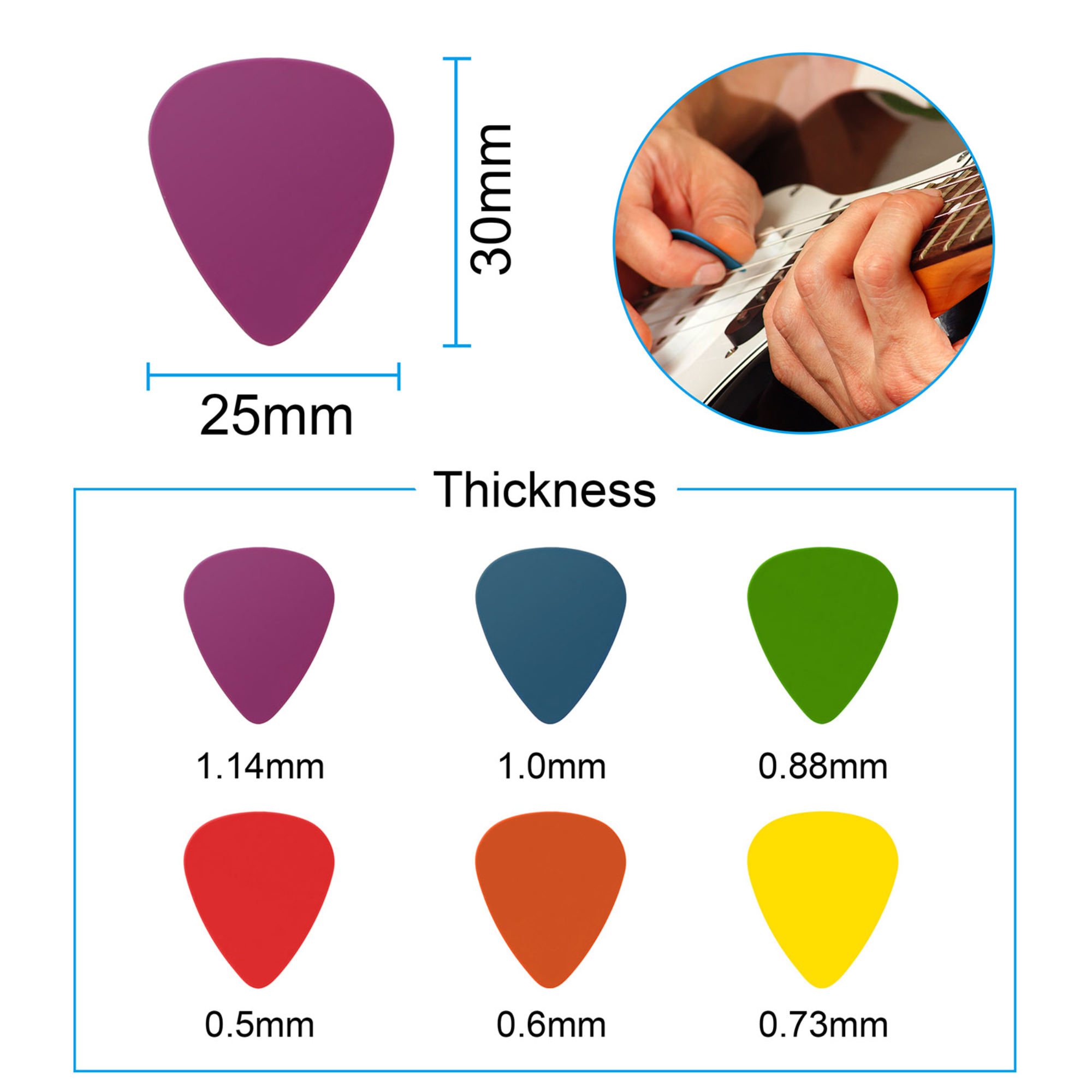 GBruno Acoustic Electric Plectrums Guitar Picks
