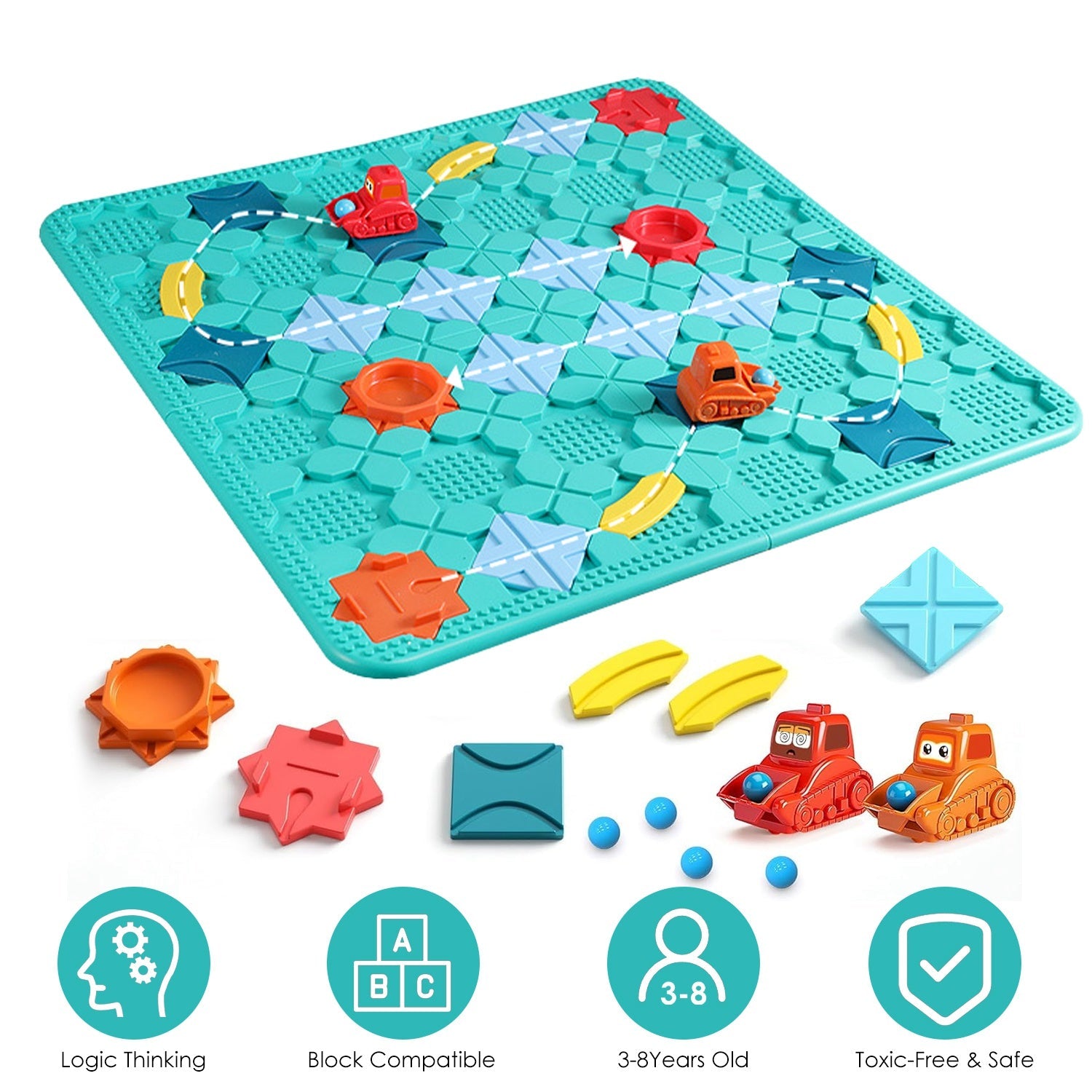 GBruno Kids Logical Road Builder Puzzle Game