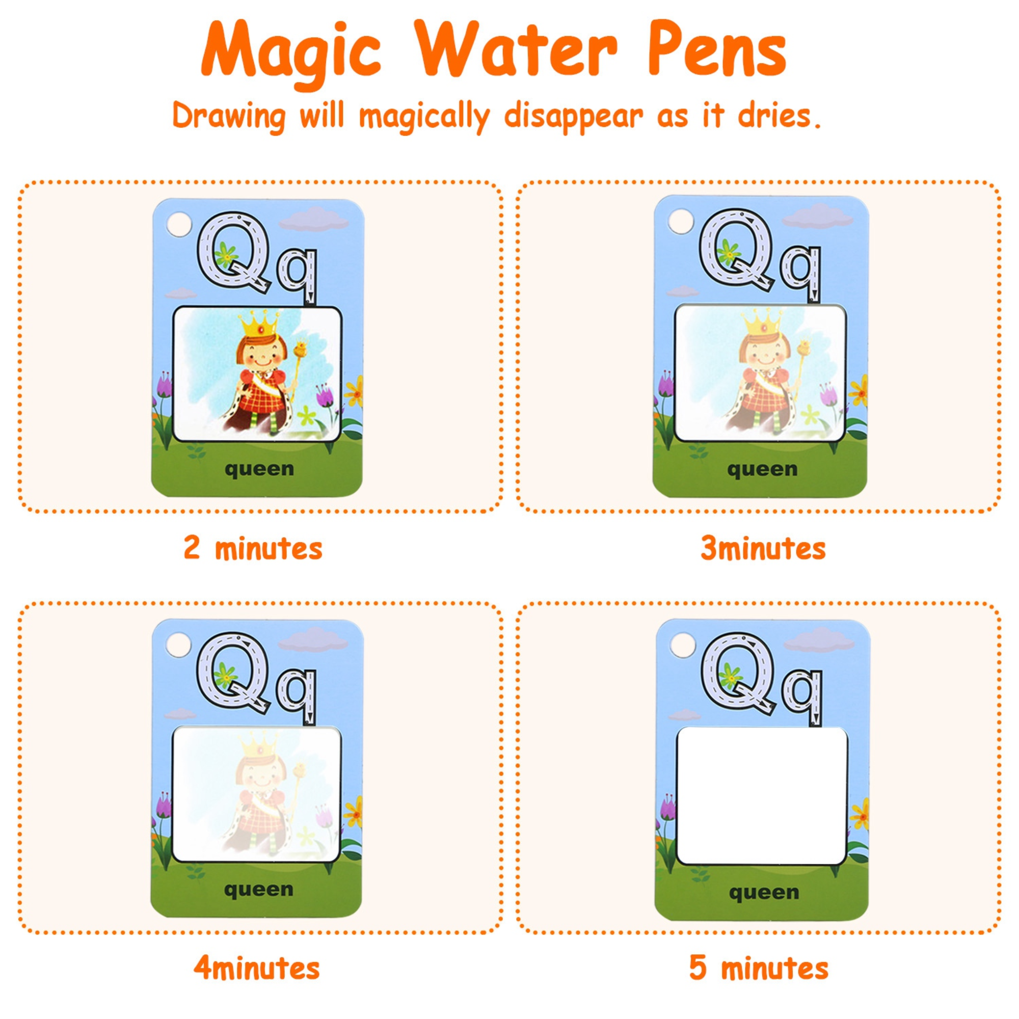 GBruno Alphabet Water Coloring Cards