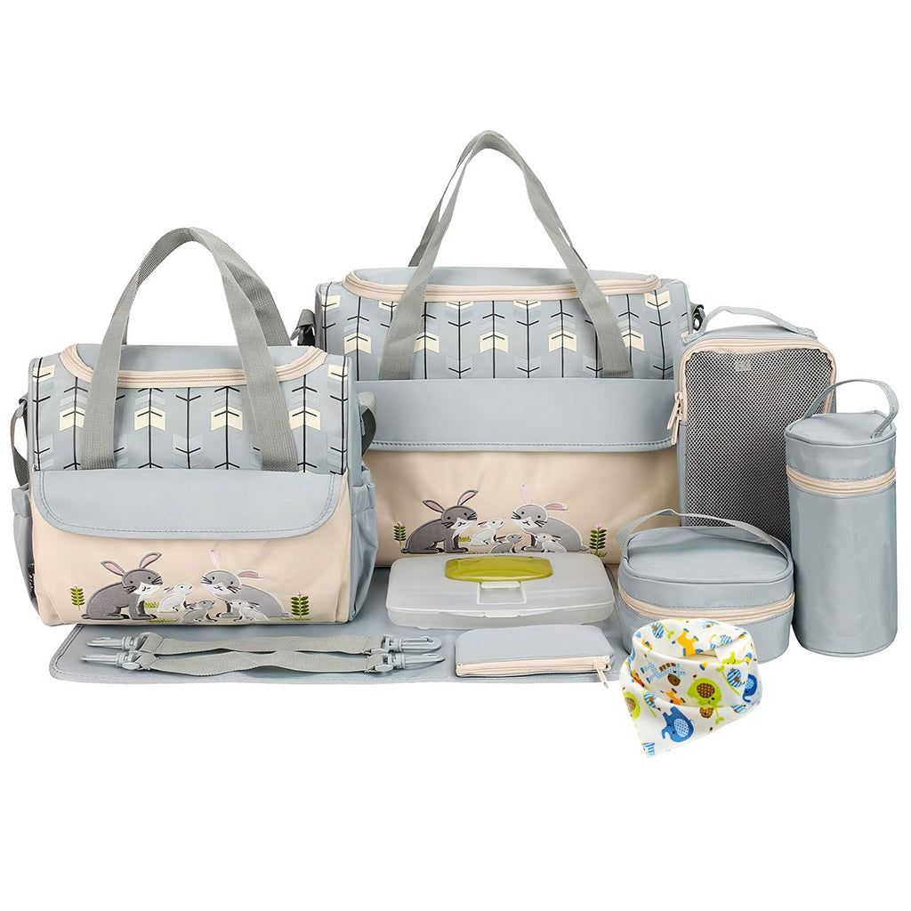 GBruno 11Pcs Baby Nappy Diaper Bags
