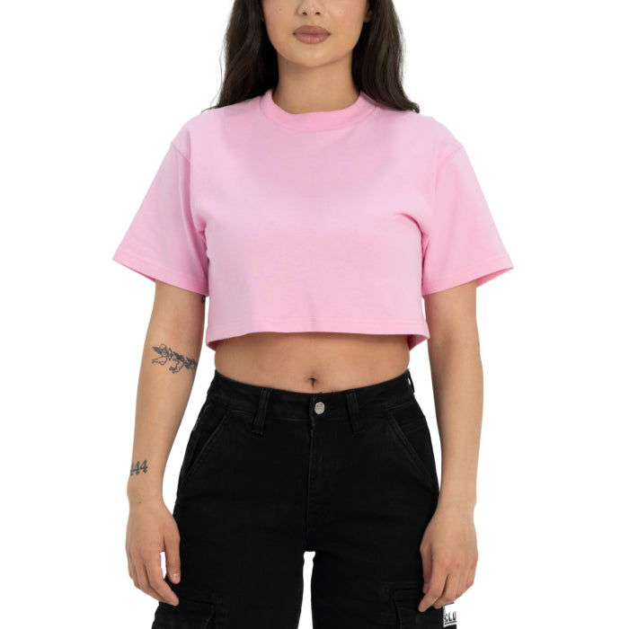 Pro Club Women's Heavyweight Short Sleeve Crop Top