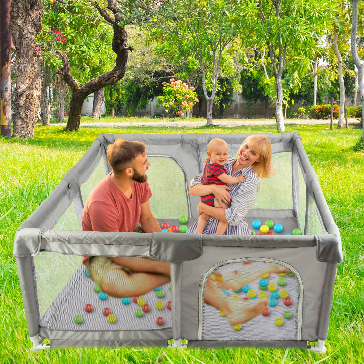 GBruno Baby Play Yard 50x50x24in Infant Play Game