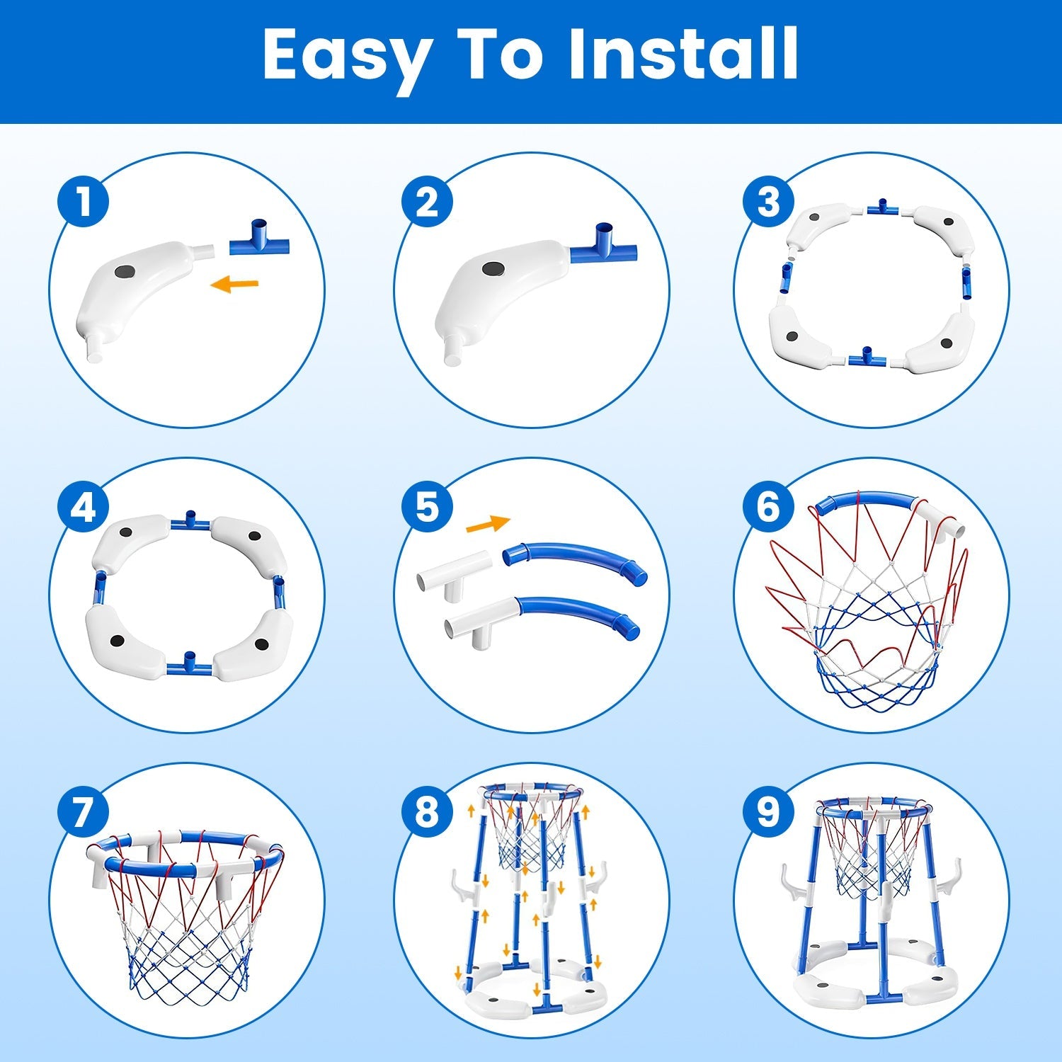 GBruno Floating Pool Basketball Game for Kids