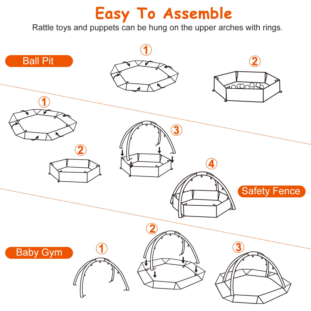 GBruno  4 In 1 Baby Gym Play Mat