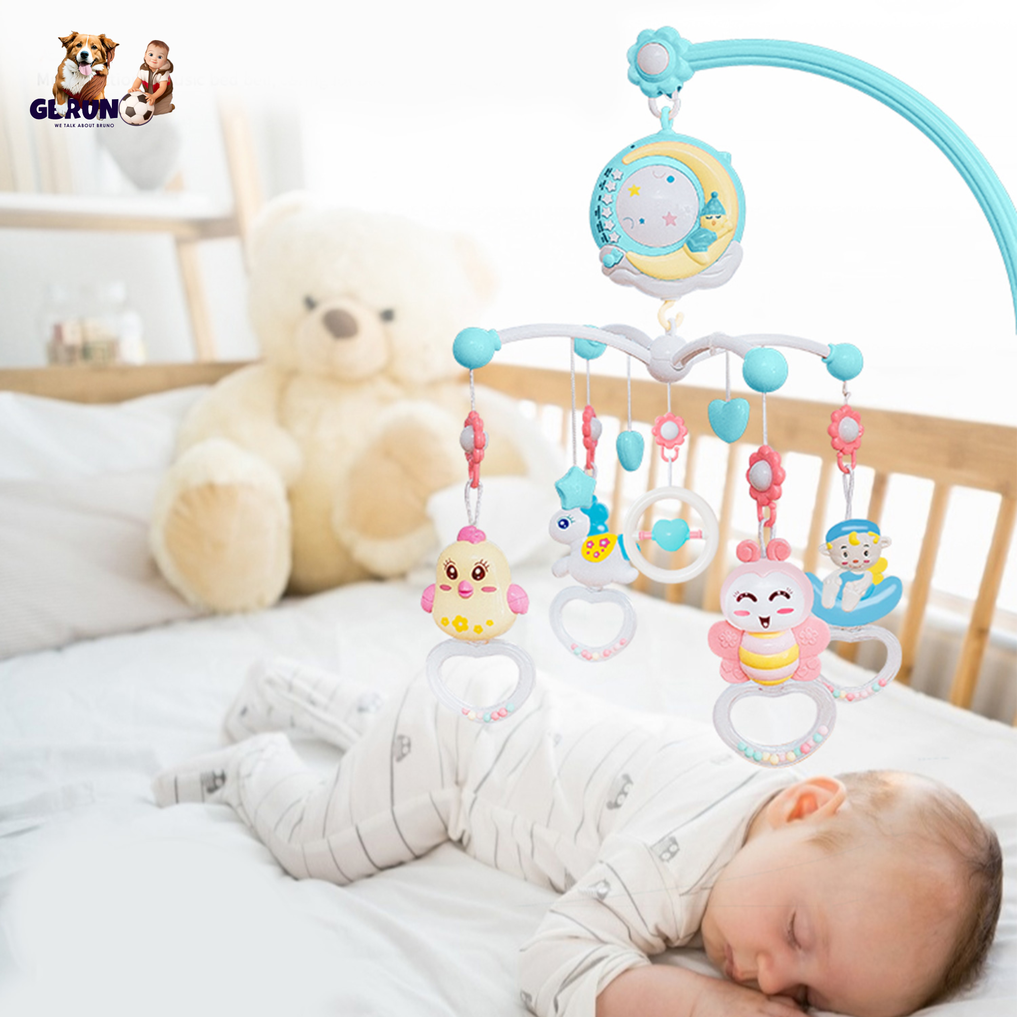 GBruno Baby Musical Crib Bed