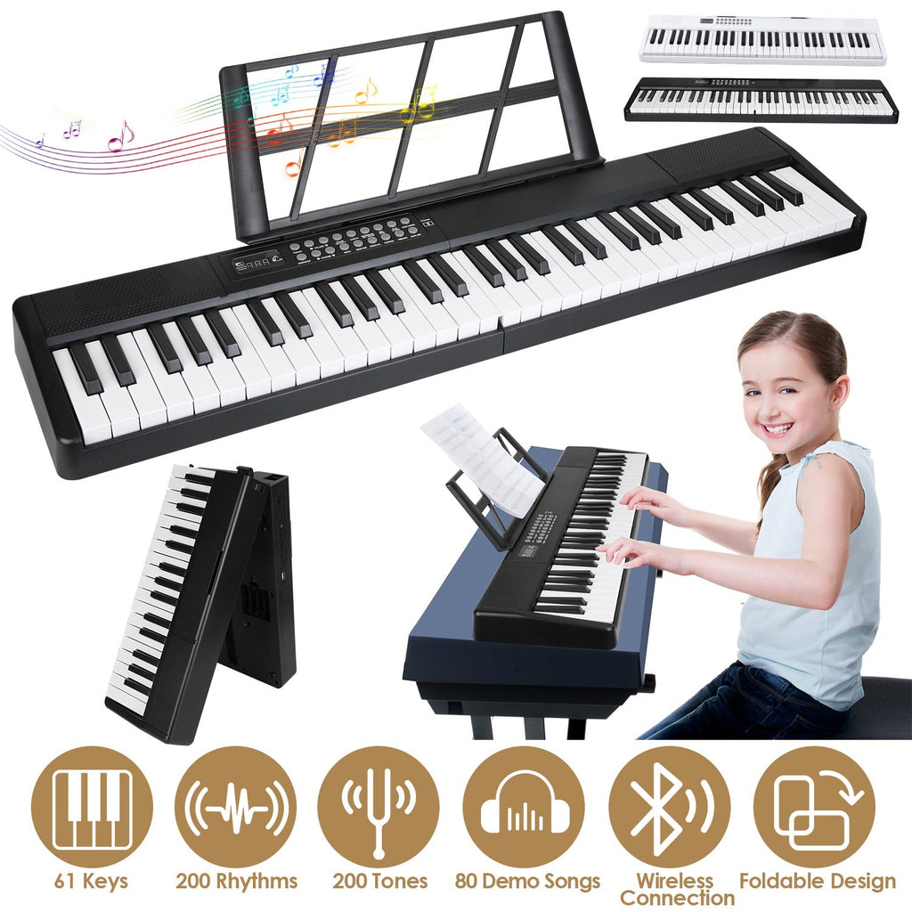 GBruno 61Keys Foldable Electronic Piano Keyboard