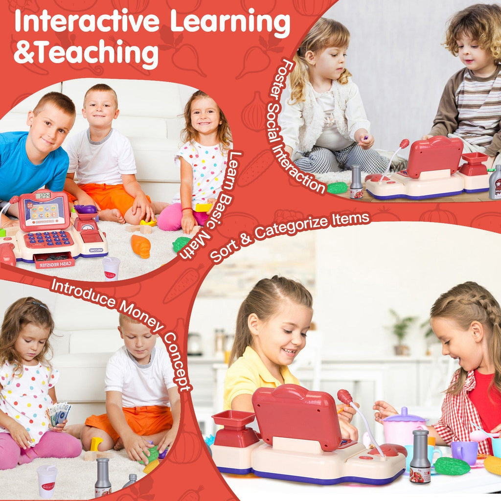 GBruno Cash Register Pretend Play Cashier Toy