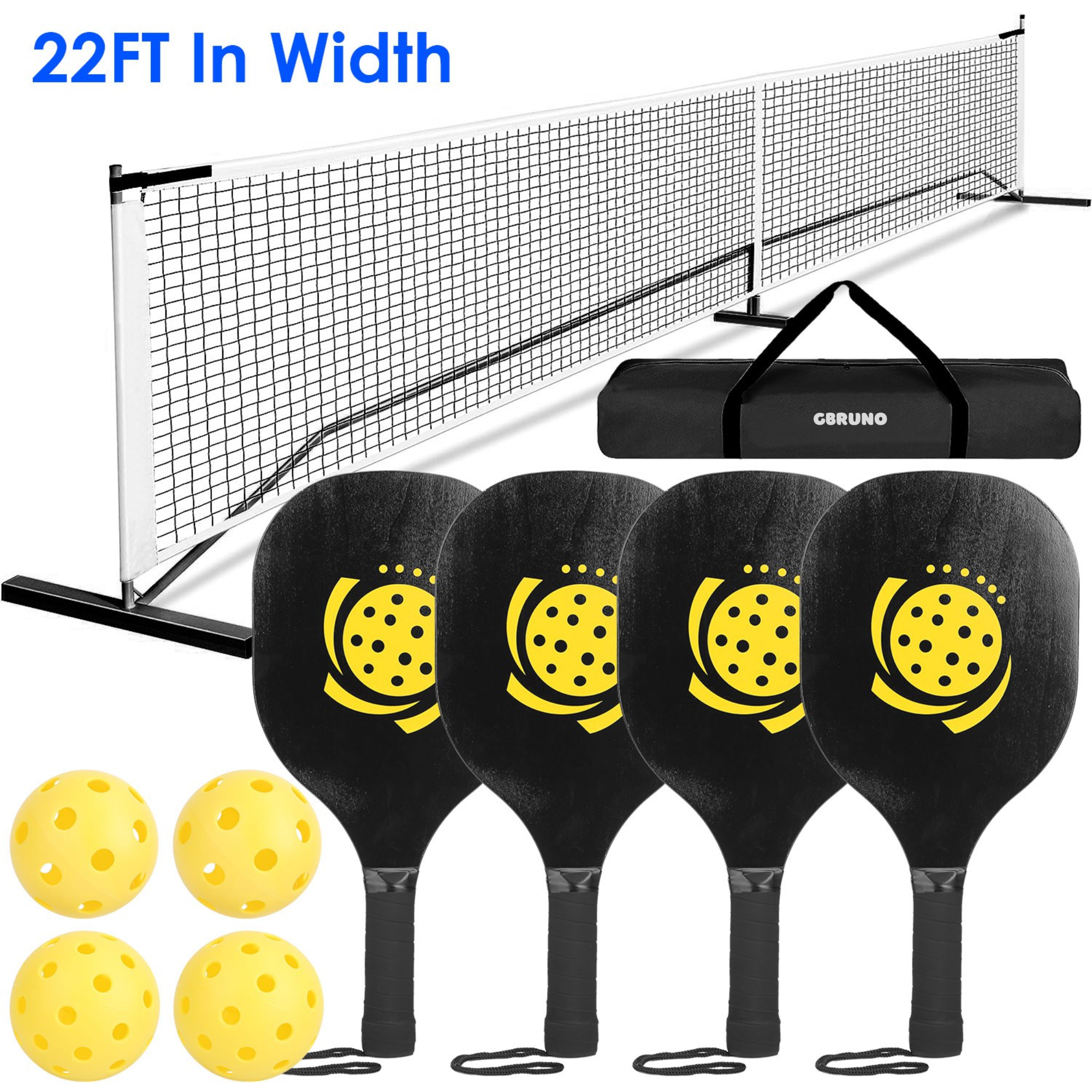 GBruno Portable Pickleball Net Set