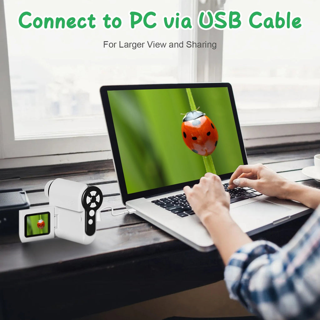 GBruno 3-in-1 Kids Microscope Camera Set