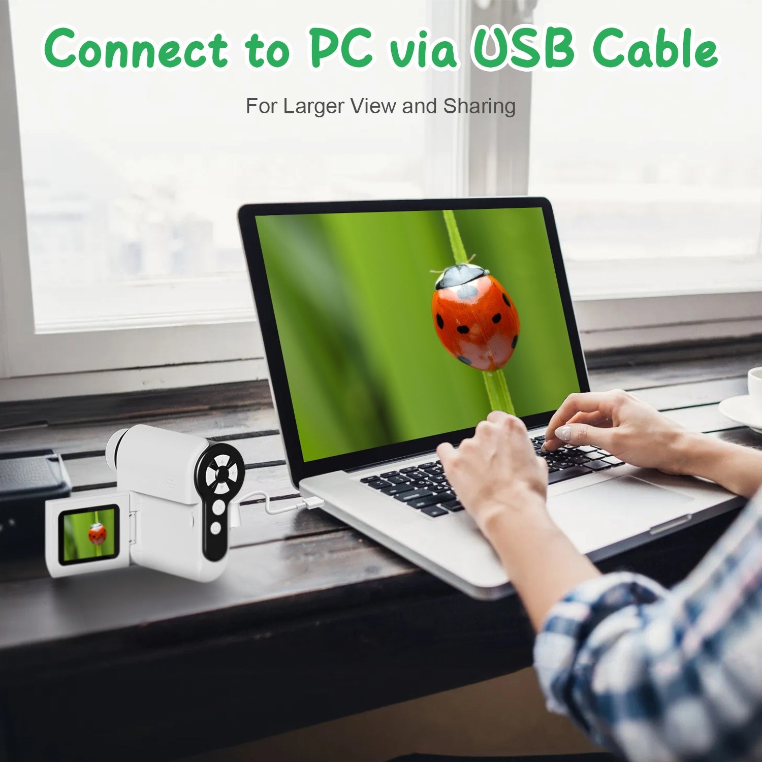 GBruno 3-in-1 Kids Microscope Camera Set