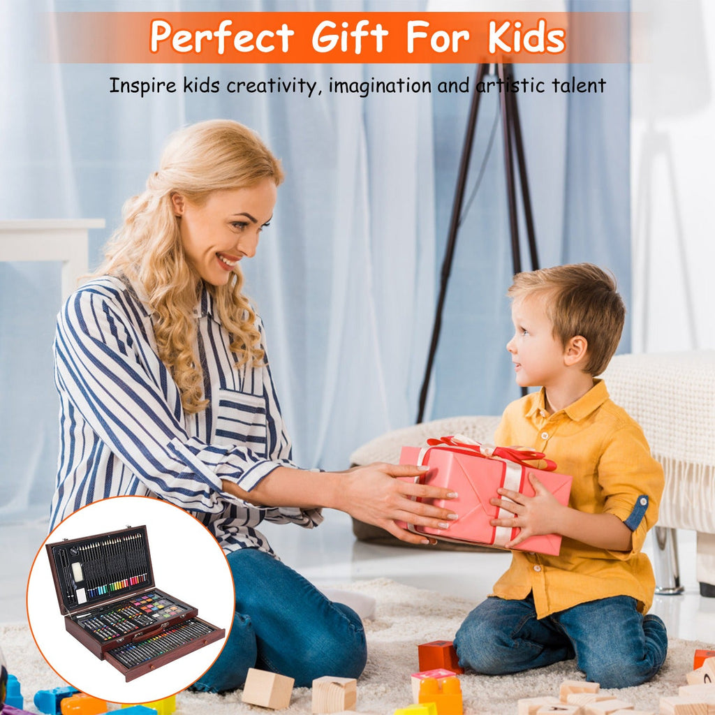 GBruno 140Pcs Art Supplies With Colored Pencils