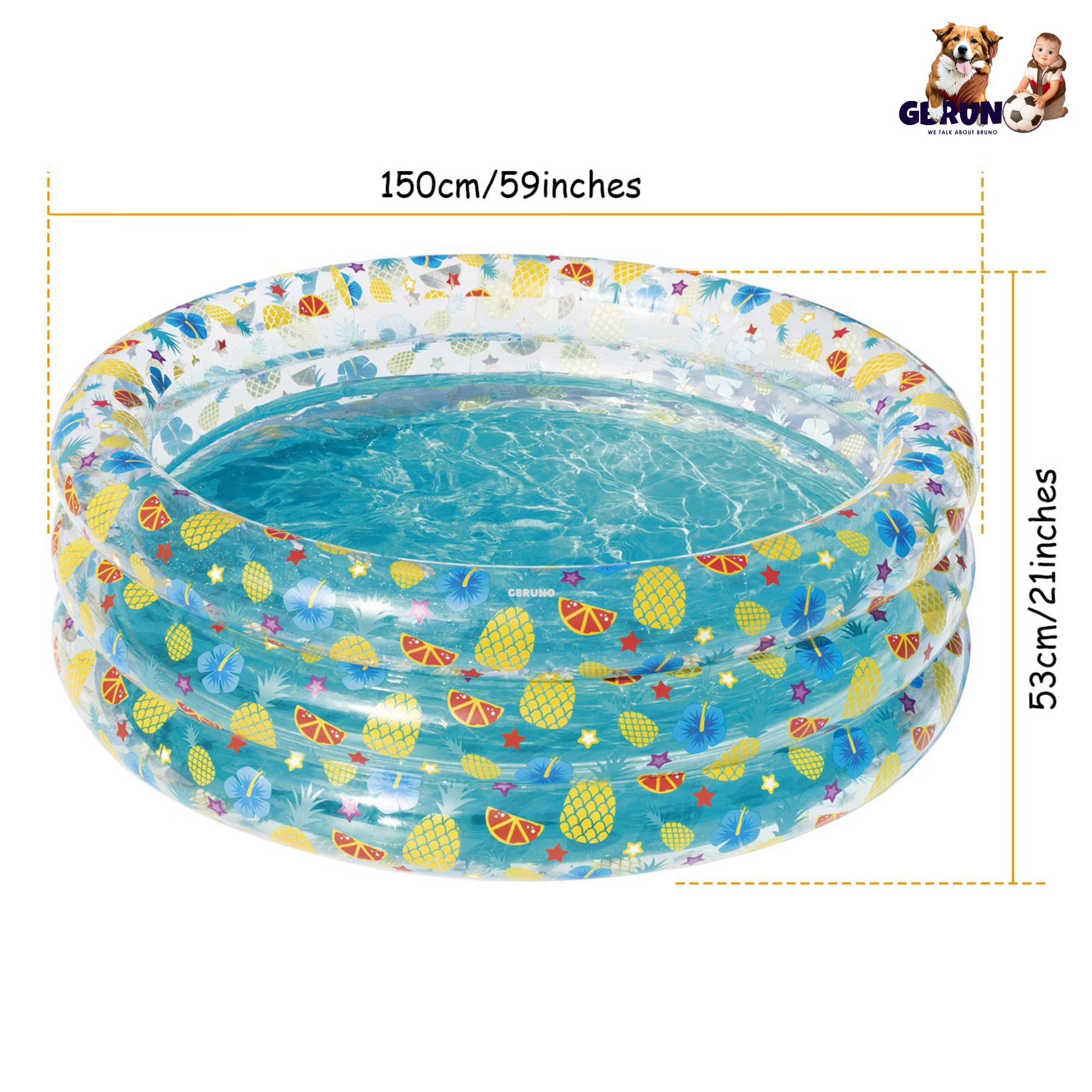 GBruno 59x21in Inflatable Swimming Pool