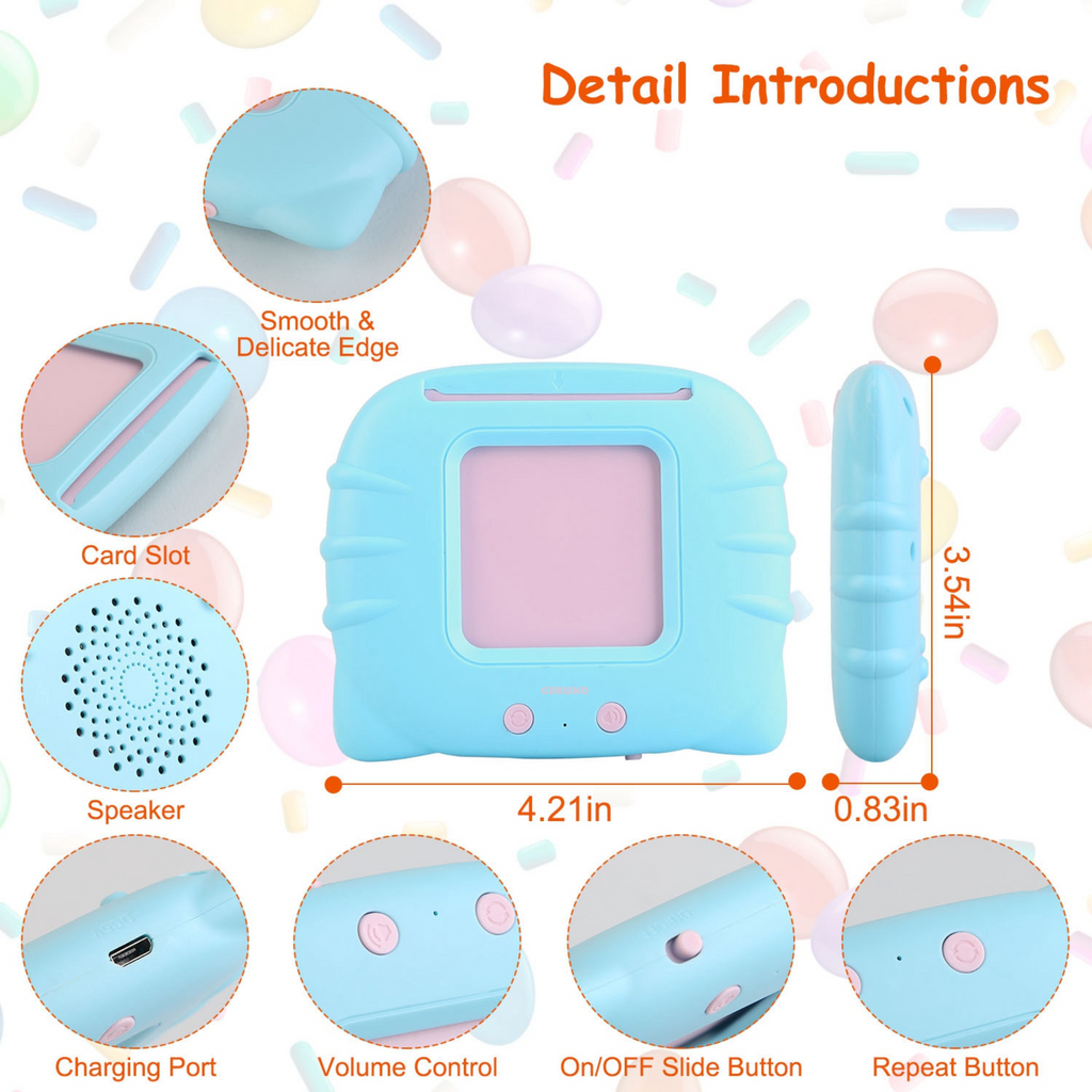 GBruno 224 Words Kid Flash Talking Cards