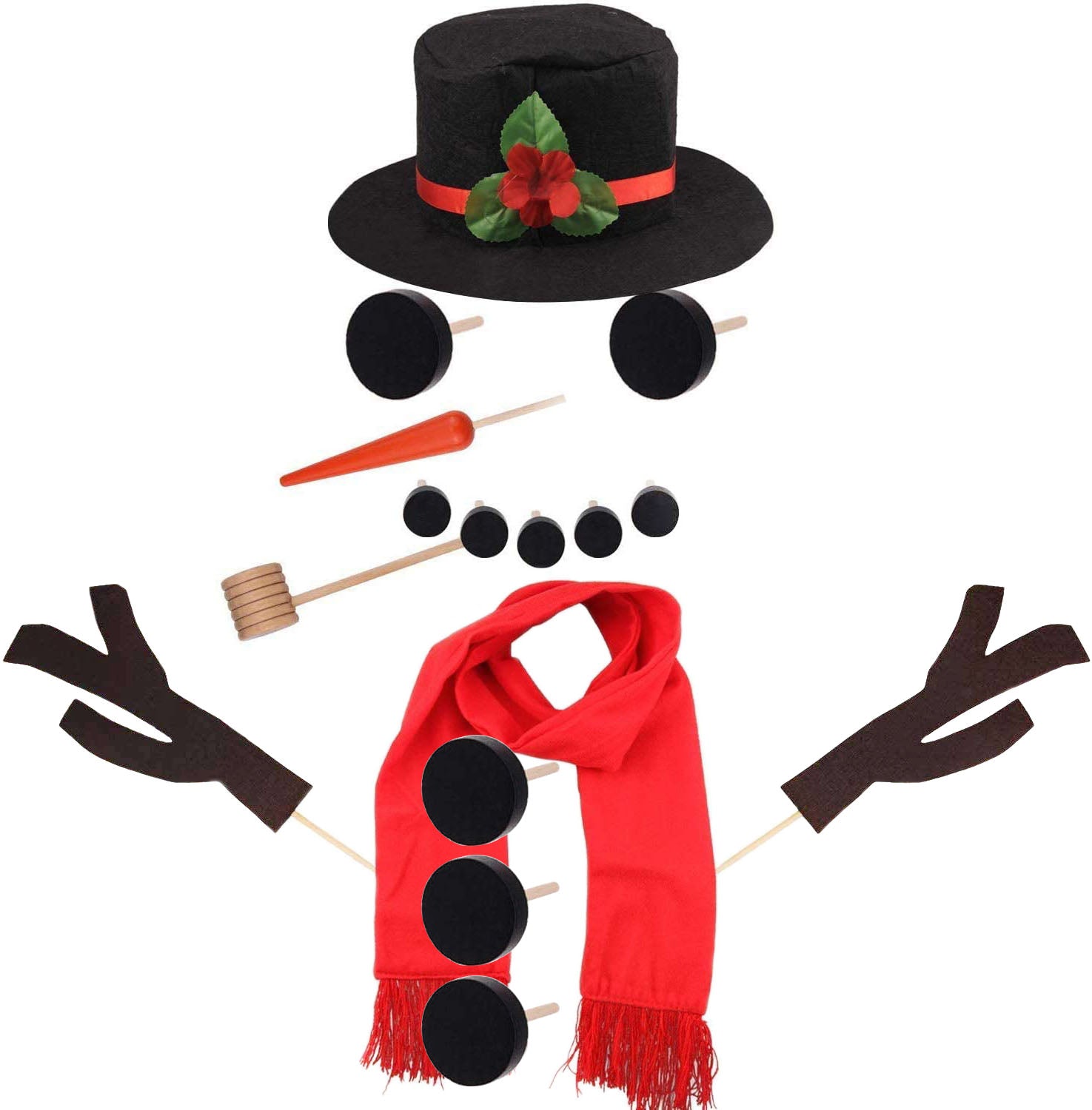 GBruno 16Pcs Snowman Decorating Dressing Kit