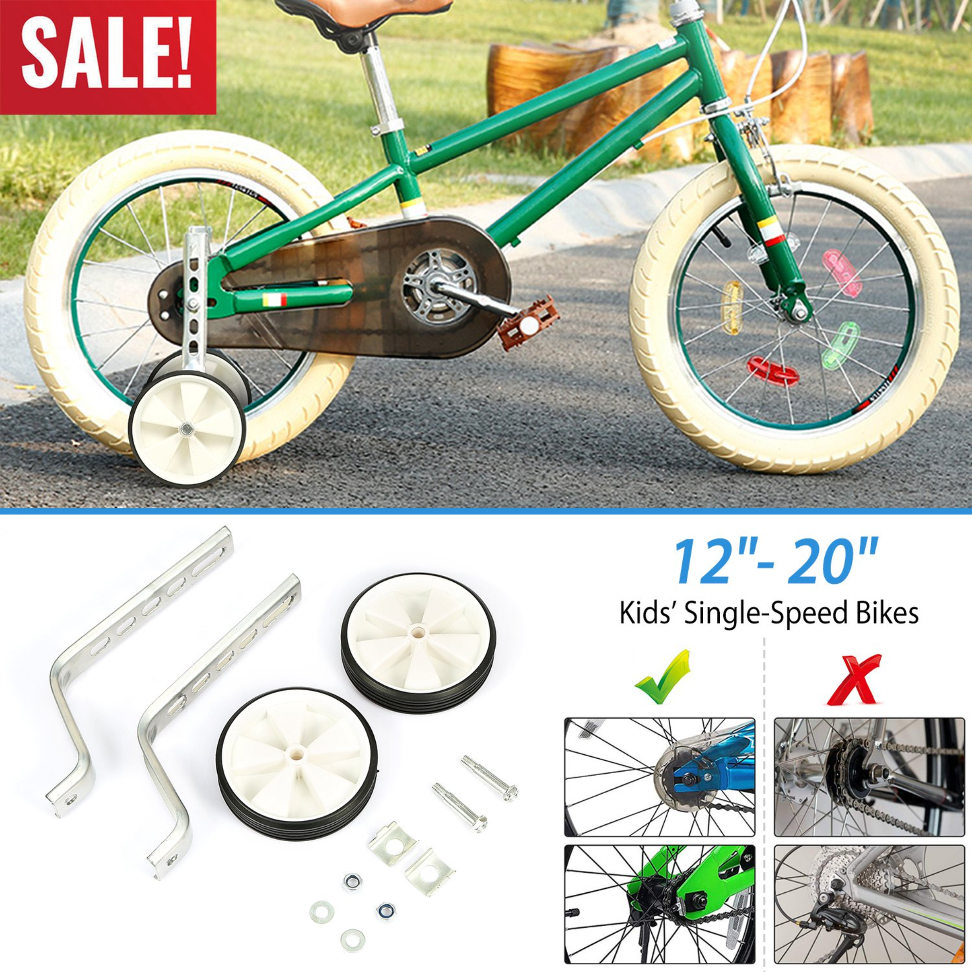 GBruno Bicycle Training Wheels