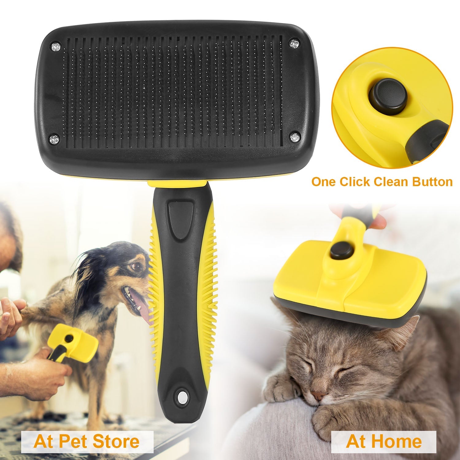 GBruno Self Cleaning Slicker Brush Pets
