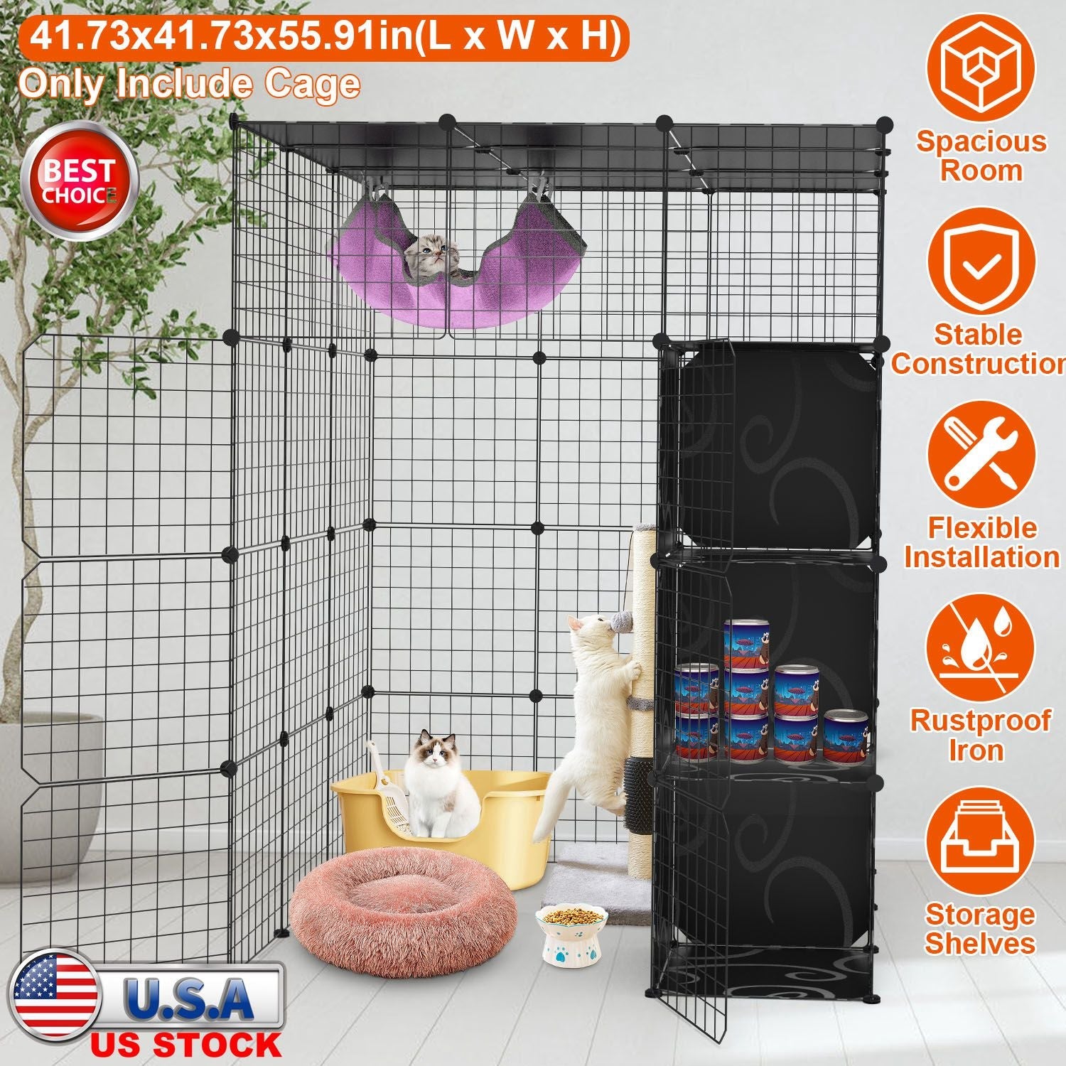 GBruno 4Tier Cat Playpen Cage