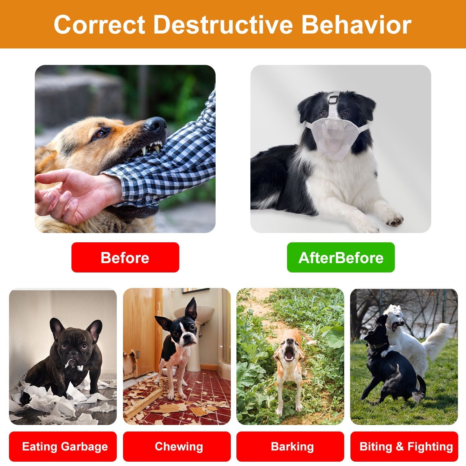 GBruno Pet Muzzle Mask