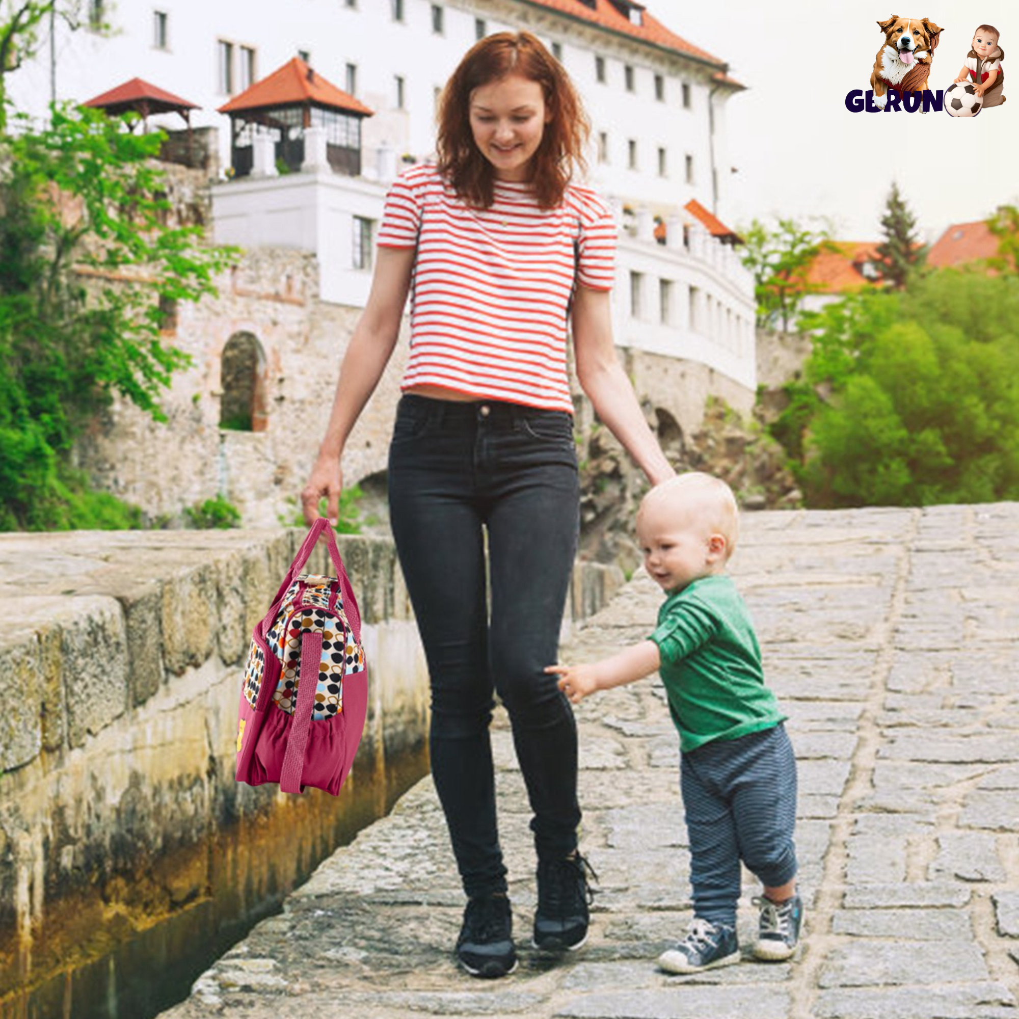 GBruno 5PCS Baby Nappy Diaper Bags