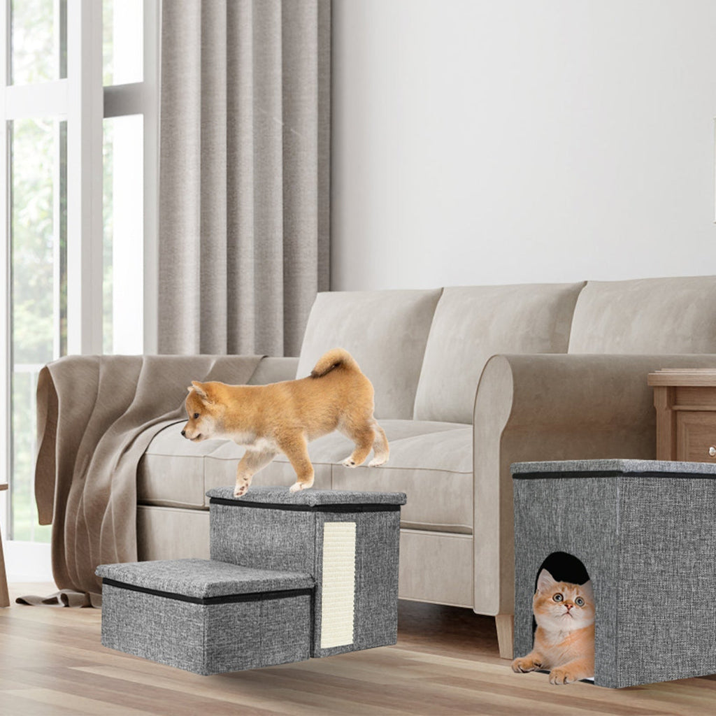 GBruno 4-IN-1 Foldable Dog/Cat Ramp Ladder