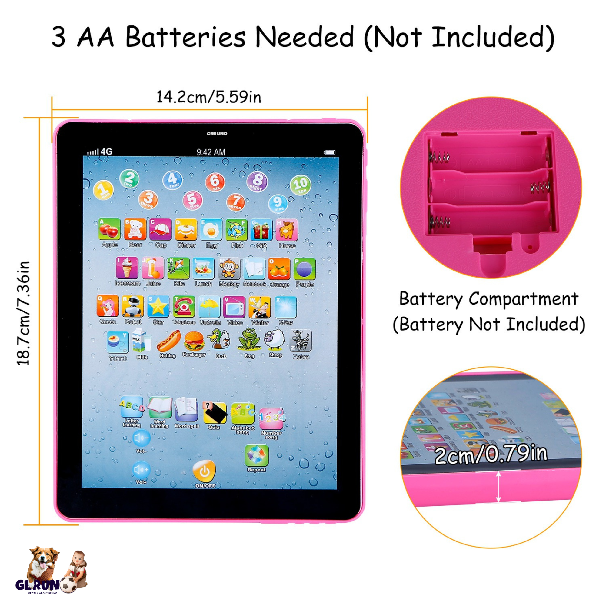 GBruno Baby Learning Tablet Educational