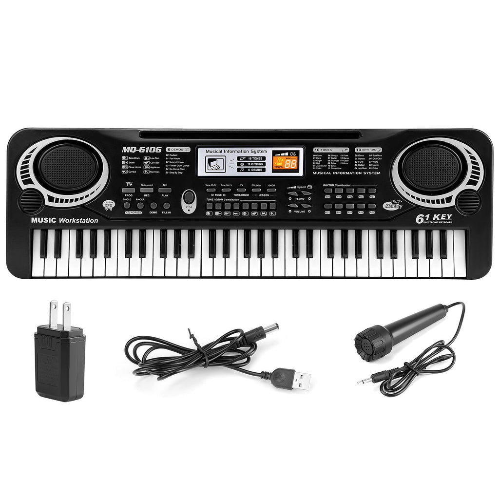 GBruno 61 Keys Electronic Keyboard