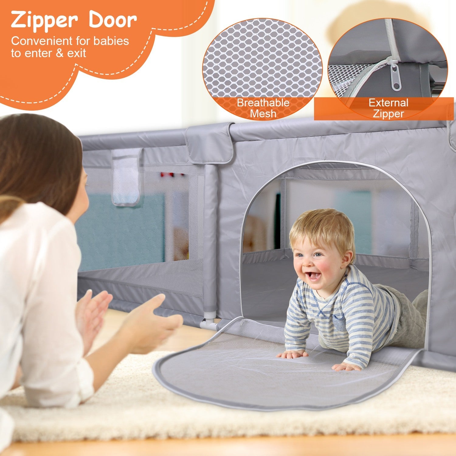 GBruno Baby Play Yard 50x50x24in Infant Play Game