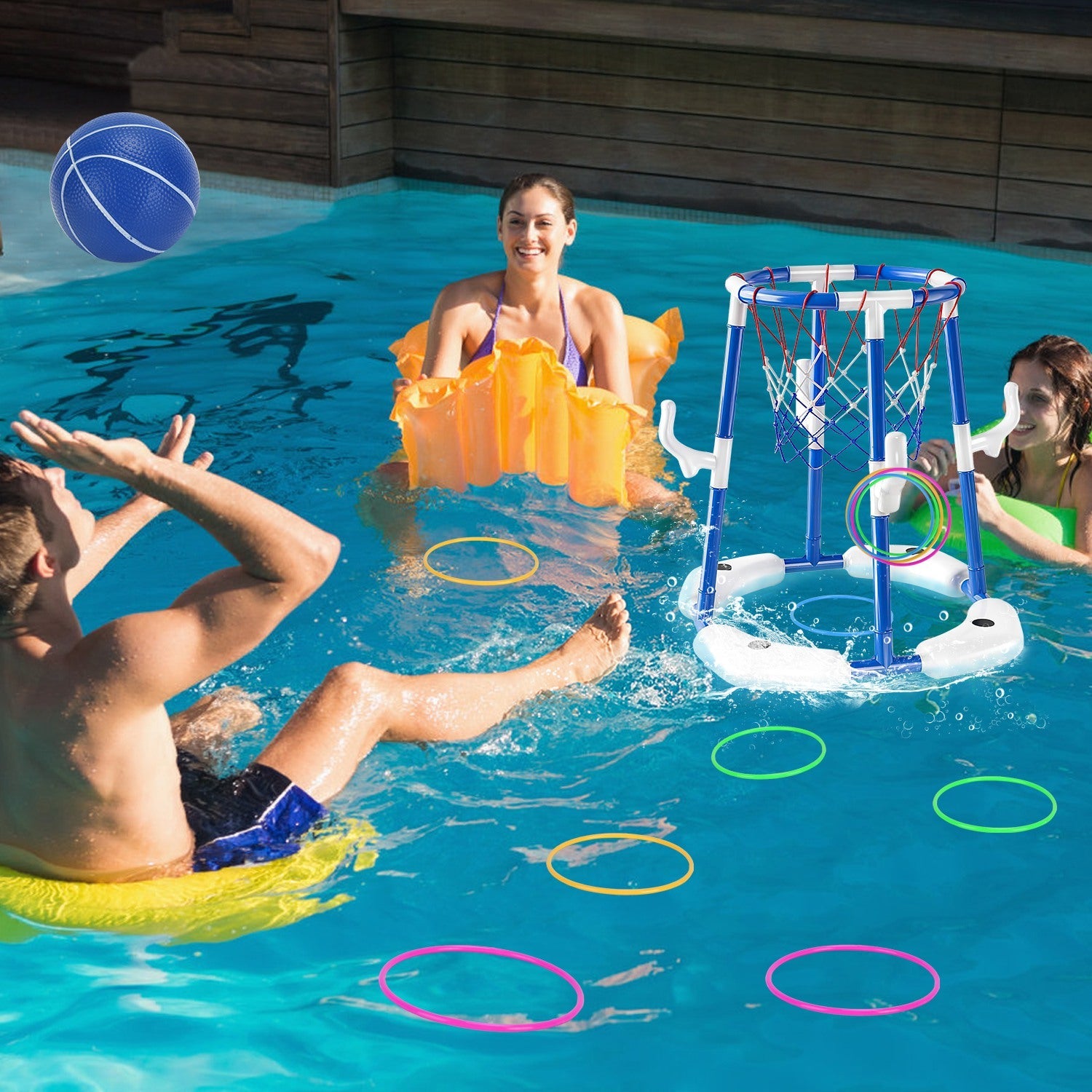 GBruno Floating Pool Basketball Game for Kids