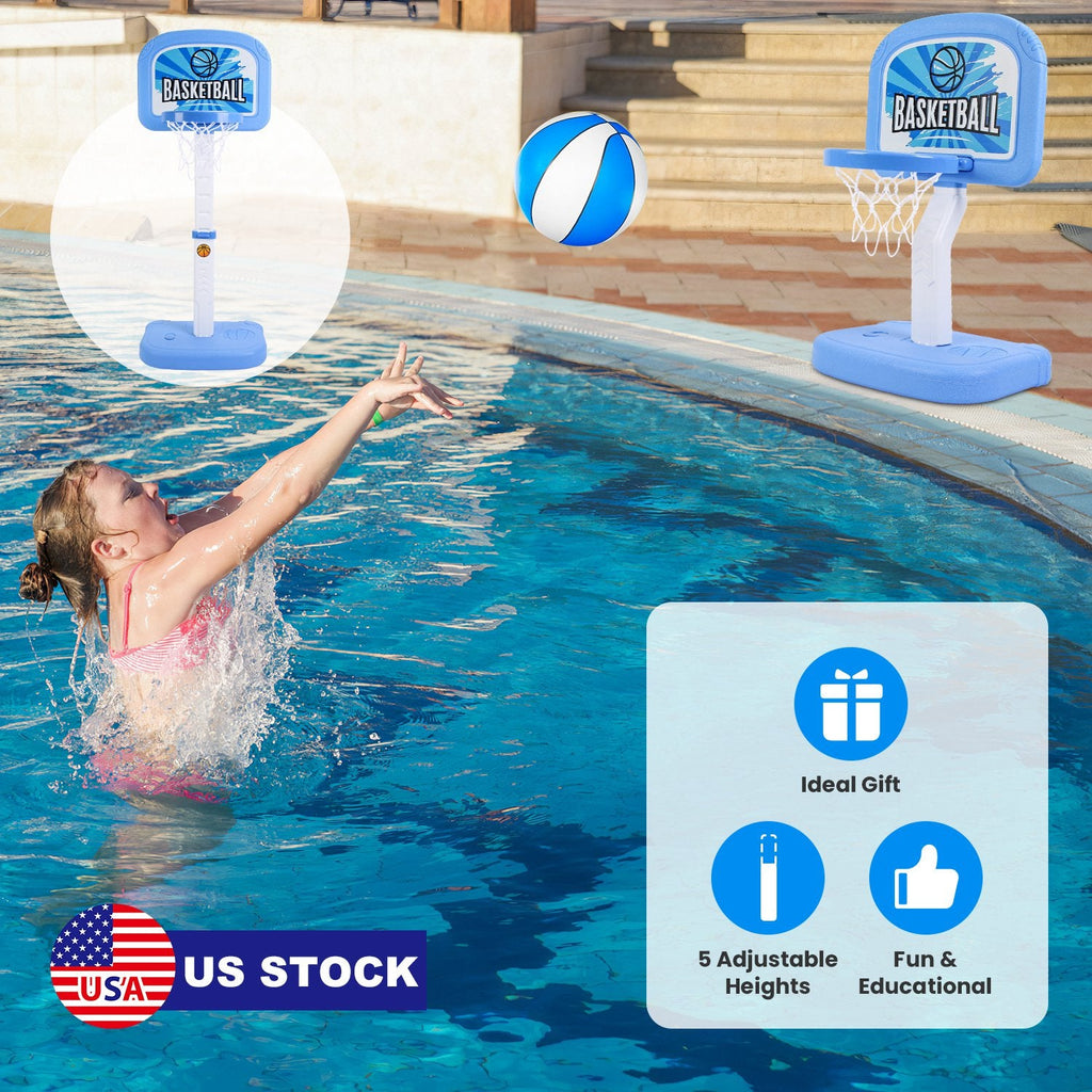 2 In 1 Poolside Basketball Game Set