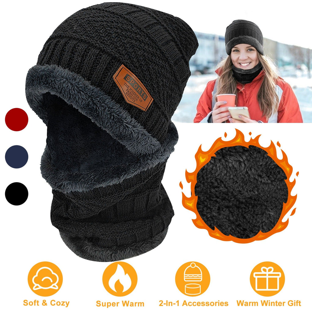 GBruno Winter Beanie Hat Scarf