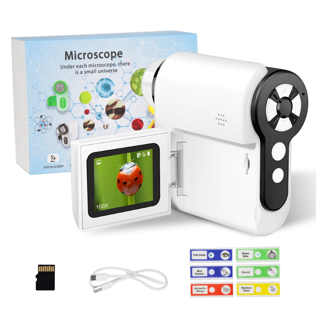 GBruno 3-in-1 Kids Microscope Camera Set