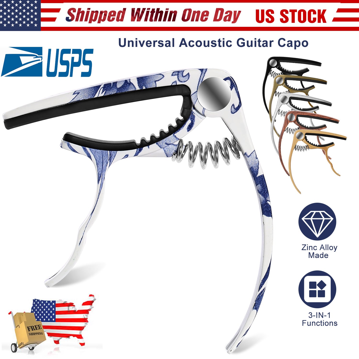 GBruno Universal Acoustic Guitar Capo