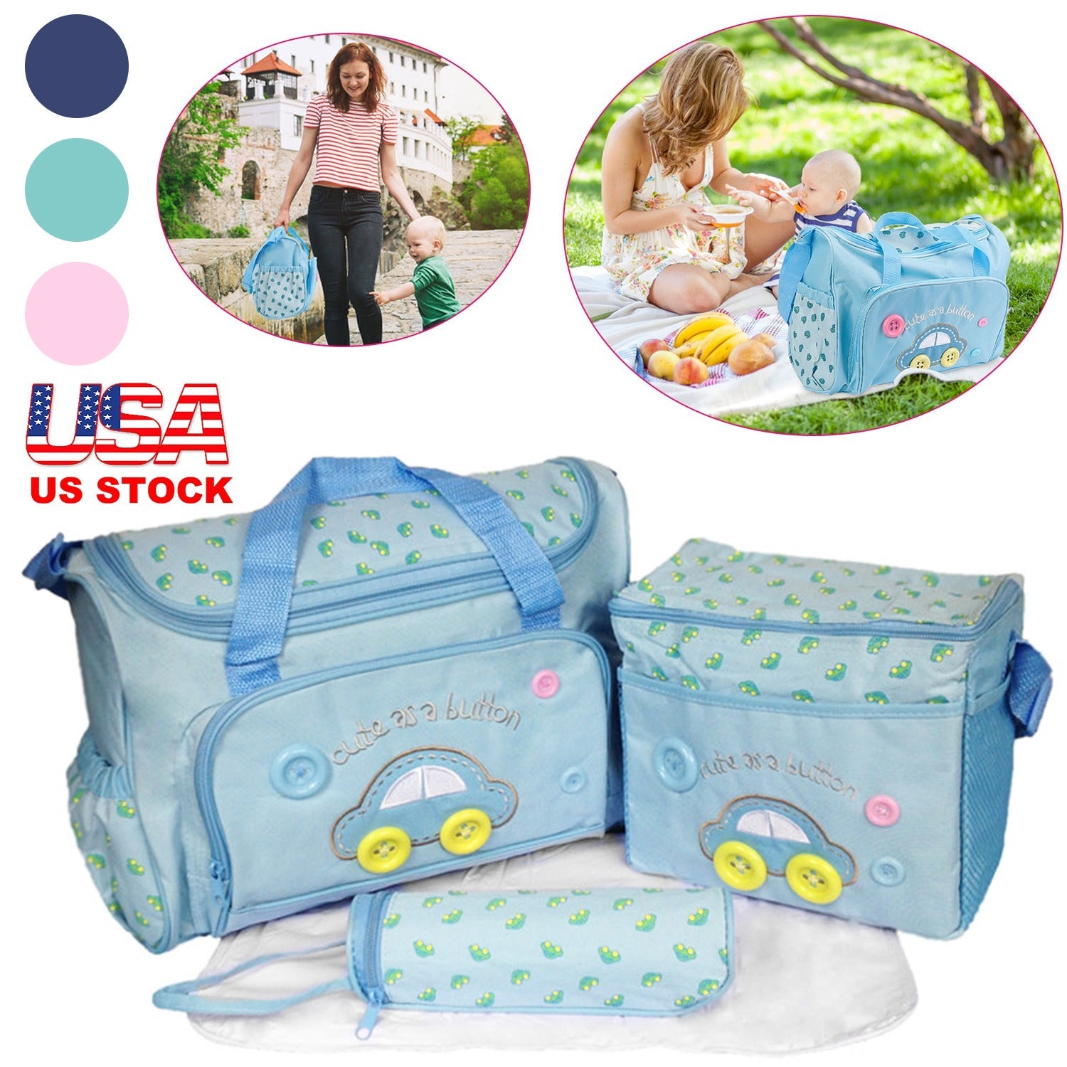 GBruno 4Pcs Diaper Bag