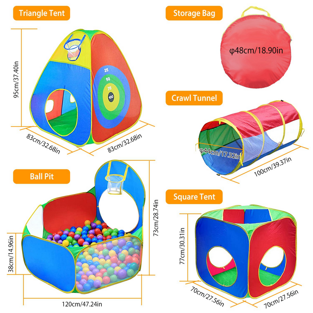 GBruno 5Pcs Kids Ball Pit Tents