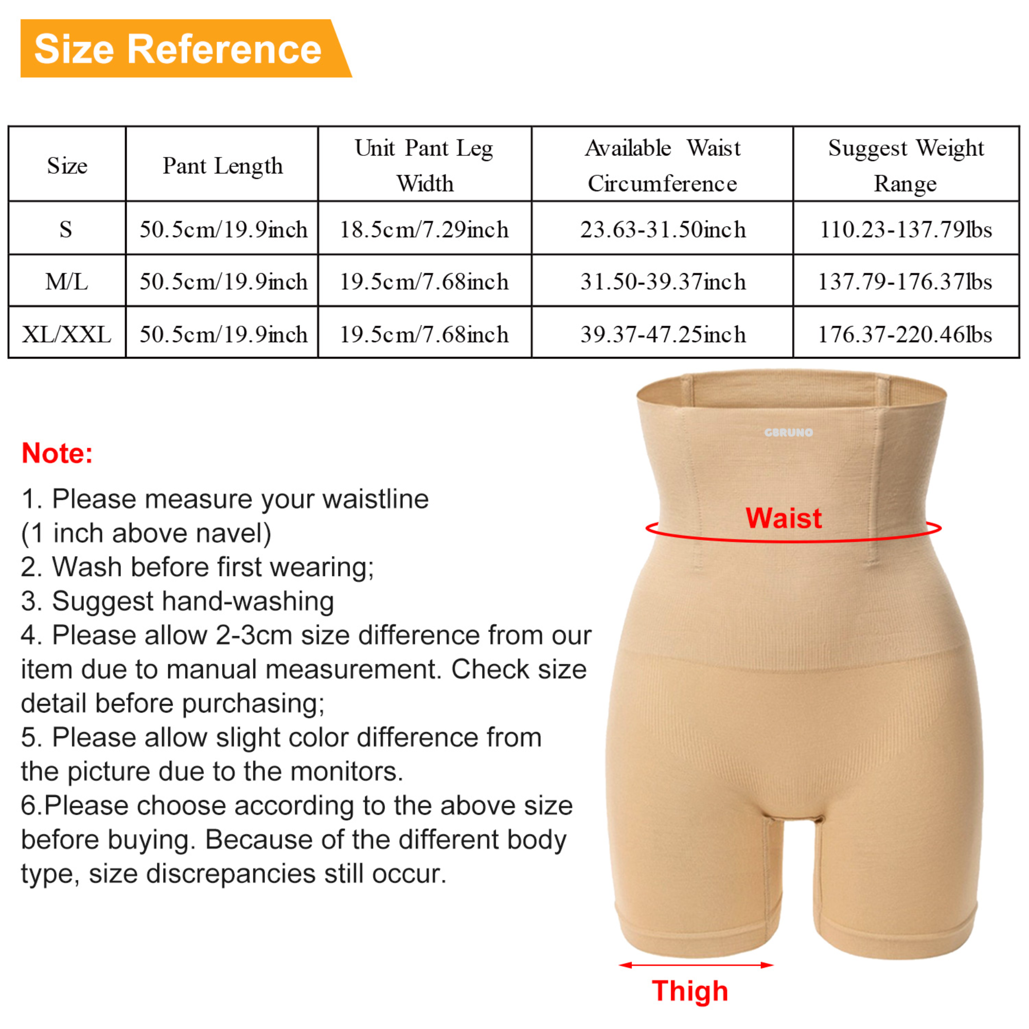 GBruno High Waist Shapewear Tummy Control Panties