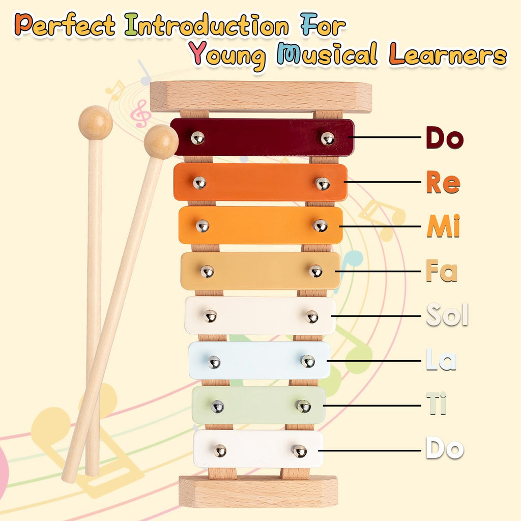 GBruno 8Pcs Toddler Musical Toys