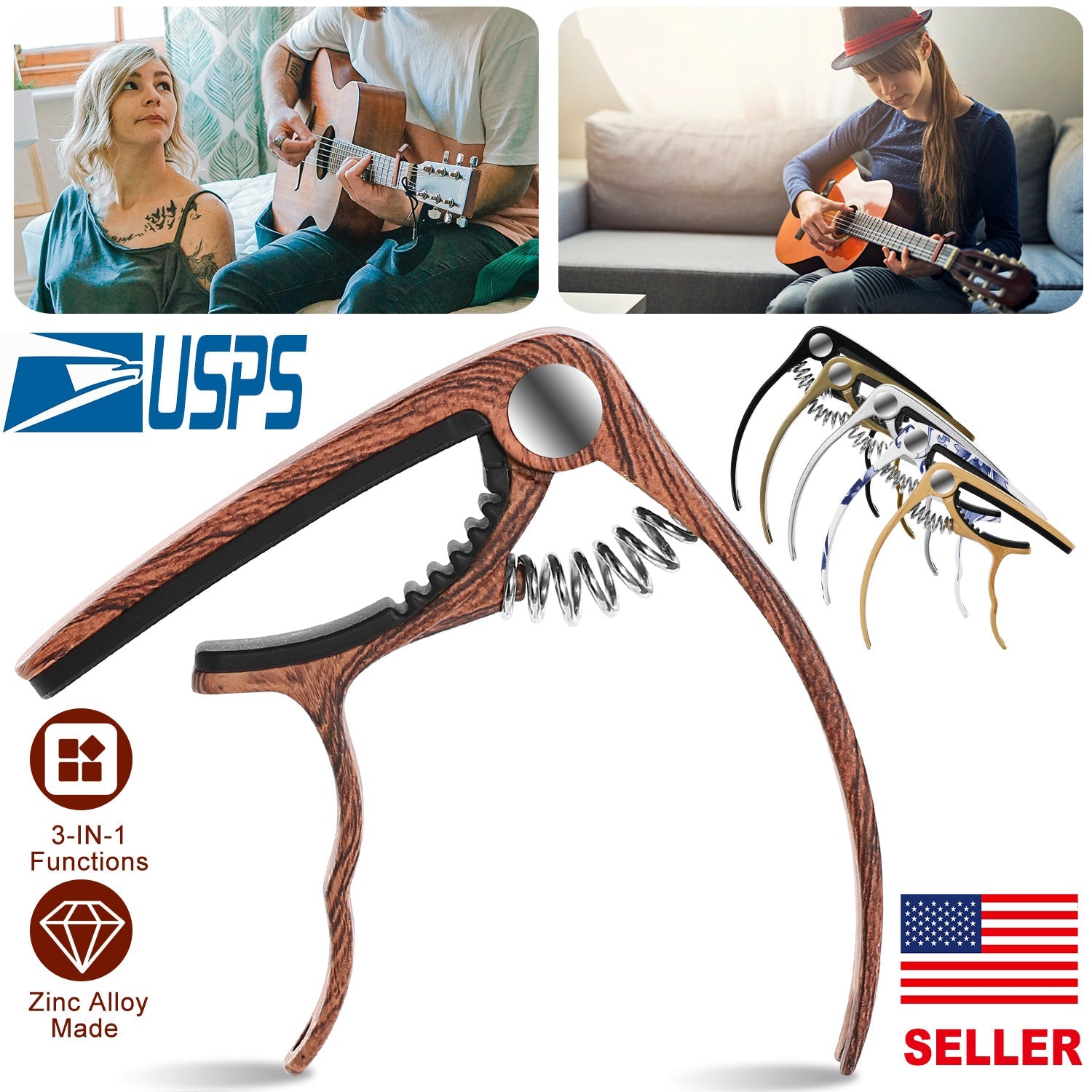 GBruno Universal Acoustic Guitar Capo