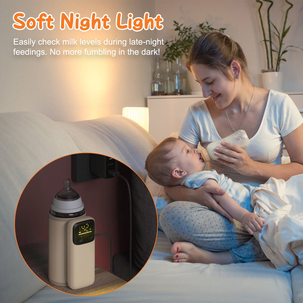 Portable Bottle Warmer with Night Light