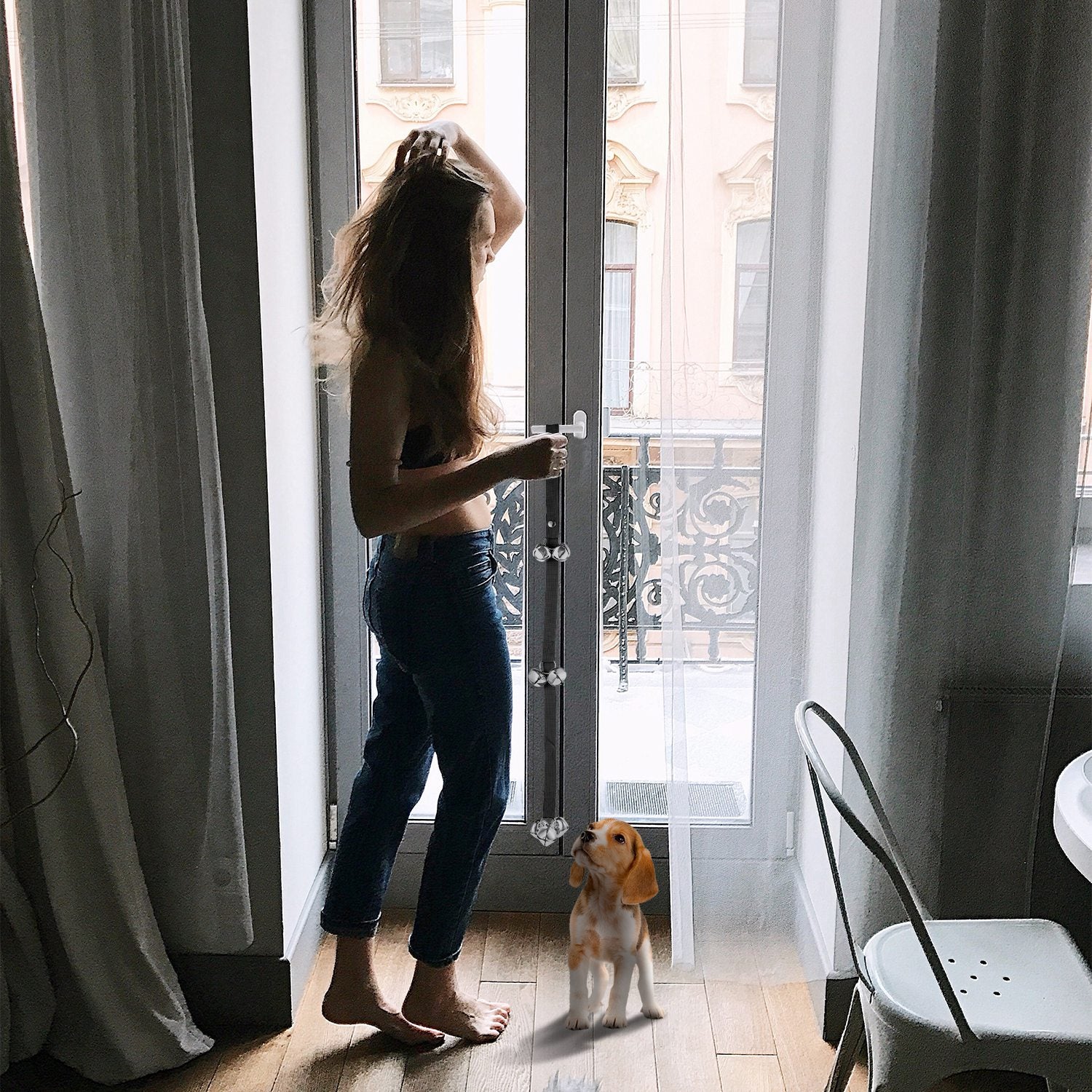 Dog Doorbells Adjustable Pet Doorbells