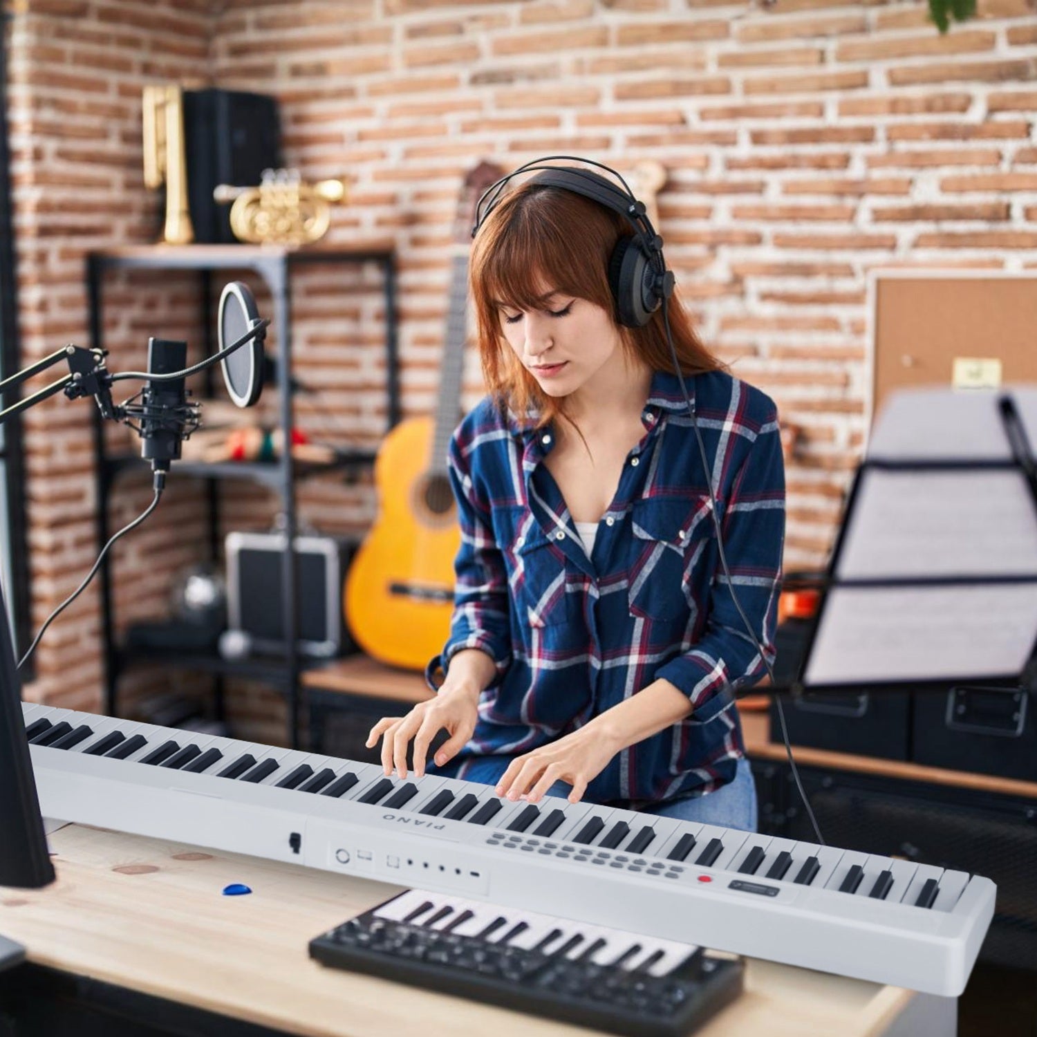 GBruno 88 Keys Foldable Full Size Keyboard