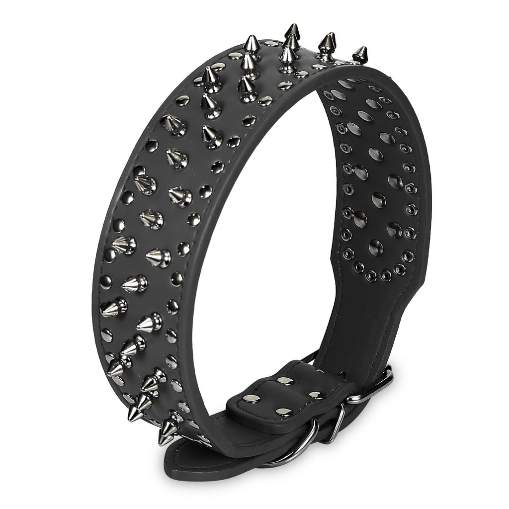 GBruno Dog Leather Collar Spiked