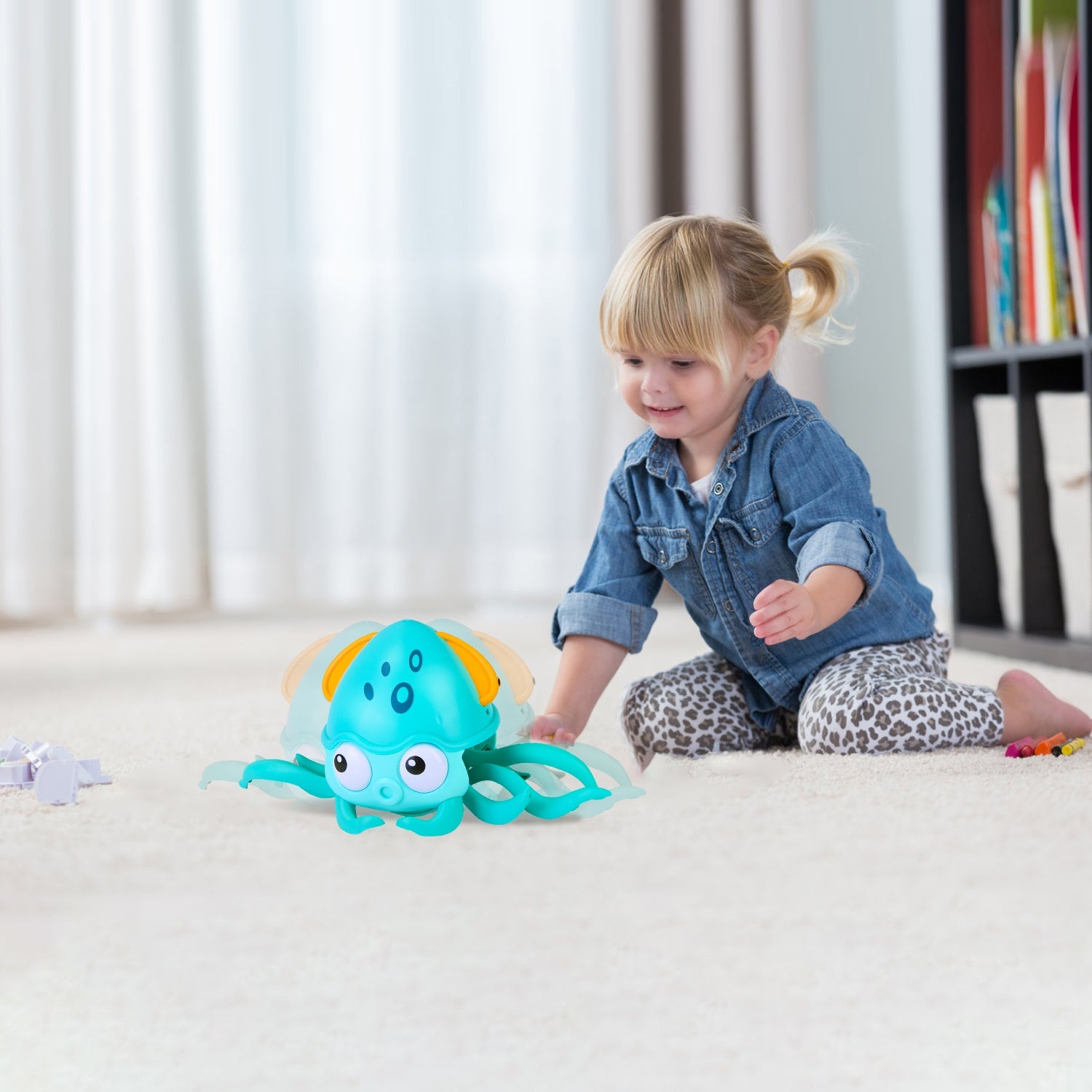 GBruno Rechargeable Baby Crawling Octopus Toy
