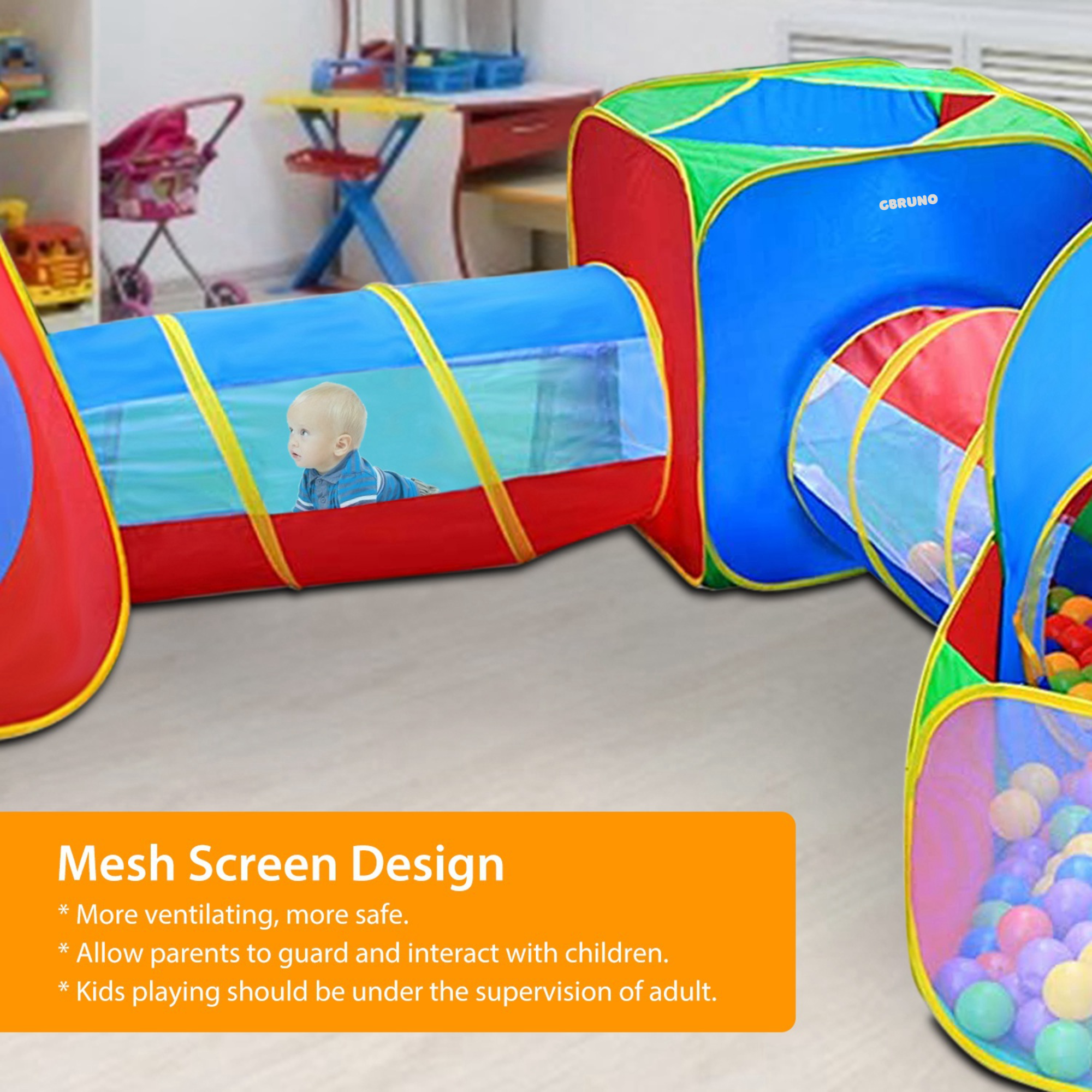 GBruno 5Pcs Kids Ball Pit Tents