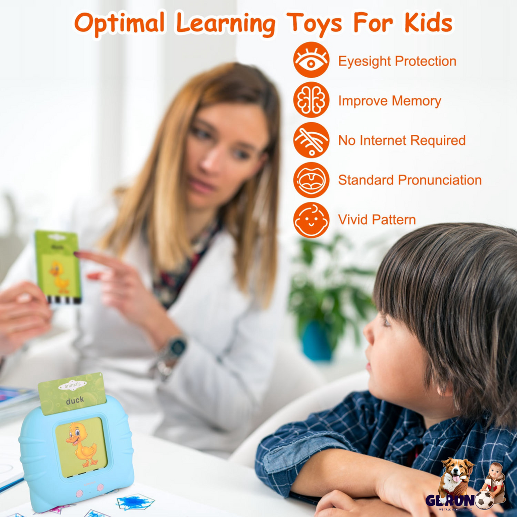 GBruno 224 Words Kid Flash Talking Cards